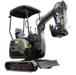 TYPHON TERROR XIII Mini Excavator - 1.3 Ton Trench Digger with Canopy, Hydraulic Thumb Clip, 13.5hp B&S Engine USA - Image 2