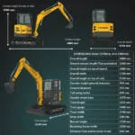 TYPHON NAGA 4.0 Mini Excavator w 4 Ton 24.4hp Yanmar Diesel Engine Metal Track ISO SAE control switch, AC Heater Cabin, 2 Travel Speed - Image 2