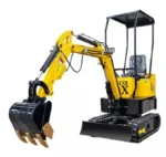 In USA Mini Excavator 1 Ton Digger 13.5hp Gas Tracked Crawler B&S EPA Engine