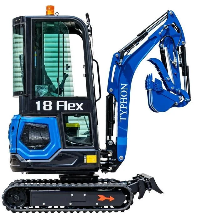 typhon-18-flex-pro-18-ton-mini-excavator-usa-with-12-attachments-1 TYPHON 18 FLEX PRO 1.8 Ton Mini Excavator USA with 12 attachments - Image 1