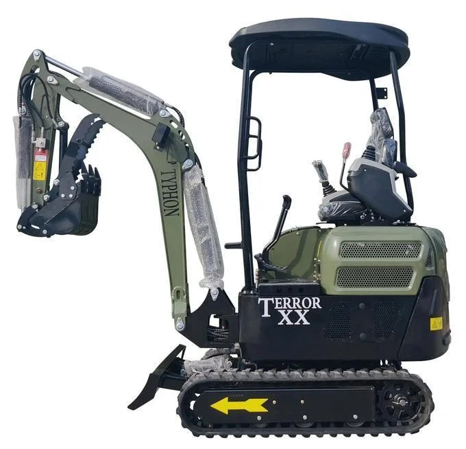 2025-4000-lb-green-typhon-terror-xx-mini-excavator-rubber-track-with-kubota-d902-diesel-engine-usa-1 2025 4,000 lb Green TYPHON TERROR XX Mini Excavator Rubber Track with Kubota D902 Diesel Engine USA - Image 1
