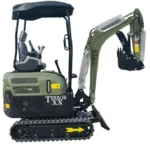 2025 4,000 lb Green TYPHON TERROR XX Mini Excavator Rubber Track with Kubota D902 Diesel Engine USA - Image 2