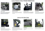 Green TYPHON TERROR XVIII Prestige 2 Ton Mini Excavator KUBOTA Diesel Engine USA - Image 7