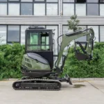 TYPHON TERROR XXV Diesel Mini Excavator 2.7 Ton, 25.1 hp Kubota D1105 RetractableTracks, AC Cabin