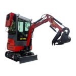1-Ton, Kubota Engine Mini & Small Excavator w/Air Conditioning, Side Swing & Enclosed Cab | AGT-KH18K-CC - Image 5