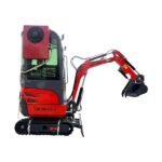 1-Ton, Kubota Engine Mini & Small Excavator w/Air Conditioning, Side Swing & Enclosed Cab | AGT-KH18K-CC - Image 3