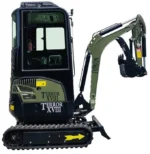 Green TYPHON TERROR XVIII Prestige 2 Ton Mini Excavator KUBOTA Diesel Engine USA - Image 3