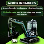 TYPHON TERROR XXV Diesel Mini Excavator 2.7 Ton, 25.1 hp Kubota D1105 RetractableTracks, AC Cabin - Image 18