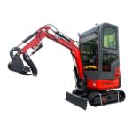 1-Ton, Kubota Engine Mini & Small Excavator w/Air Conditioning, Side Swing & Enclosed Cab | AGT-KH18K-CC - Image 4