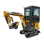 AGT 13.5 HP B&S 1 Ton Mini Small Cab Excavator, With Hydraulic Thumb and Swing Boom ,Gasoline For Sale | AGT-DM13-C - Image 2