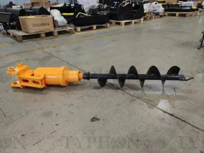 2.5 ton Excavator Attachment Hydraulic Earth Auger Post Hole Digger 8inch Dia - Image 2