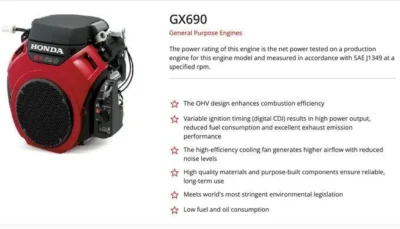 Skid Steer Loader Wheeled 22.1 HP Honda EPA Gasoline Engine for Gardens, Farming - Image 9