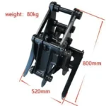 Mini Excavator Attachment Grapple Wide Opening Grabber For 2 to 3.5 ton Diggers - Image 4