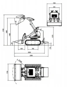 Skid Steer Loader Tracked 22.1 HP Honda EPA Gasoline Engine for Gardens, Farming - Image 3