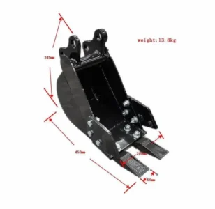 200mm Narrow Bucket Attachment for TYPHON Mini Excavators USA